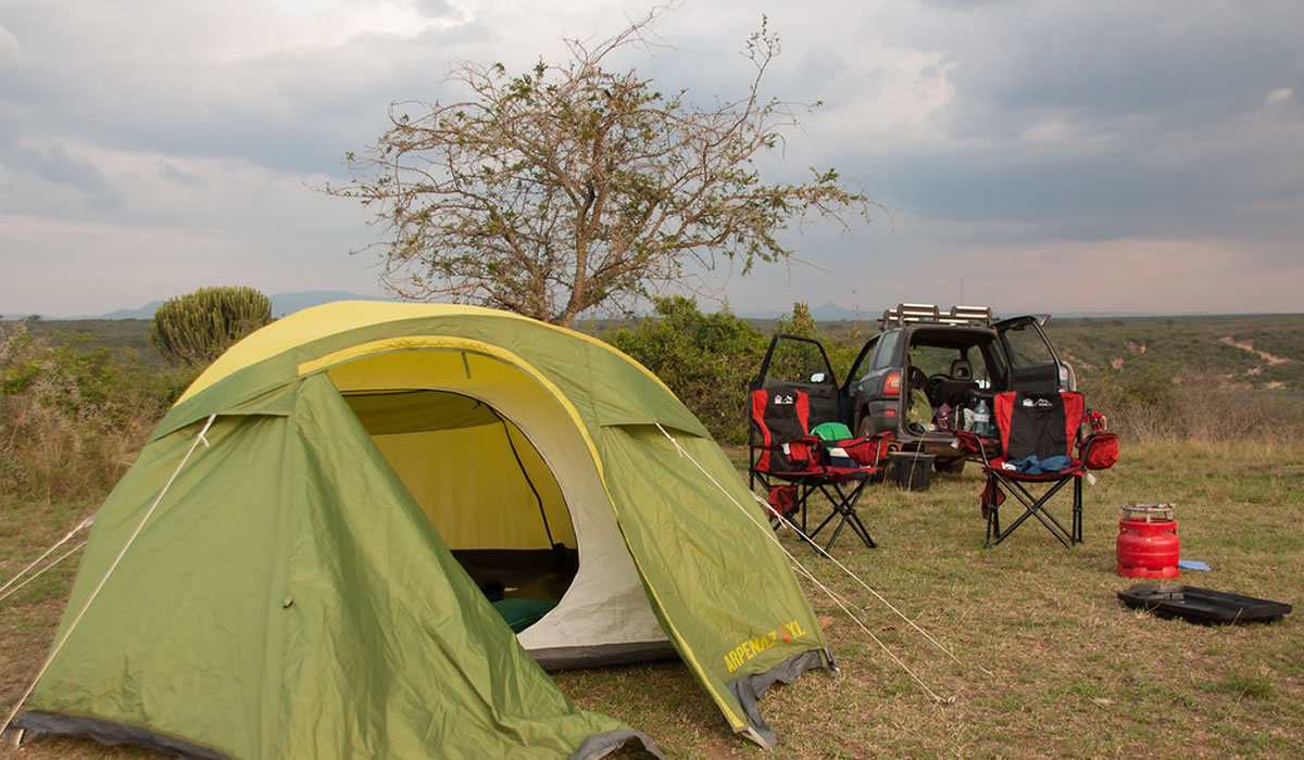 Camping in Akagera National Park